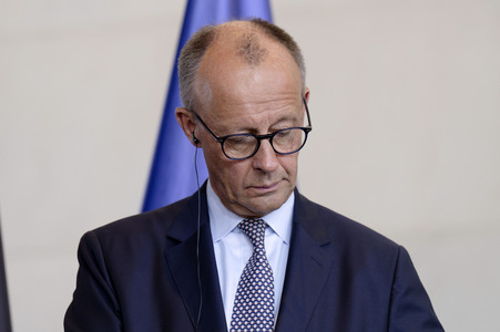 Pressestatement von Selenskyj und Merz in Berlin