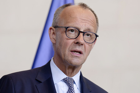 Pressestatement von Selenskyj und Merz in Berlin