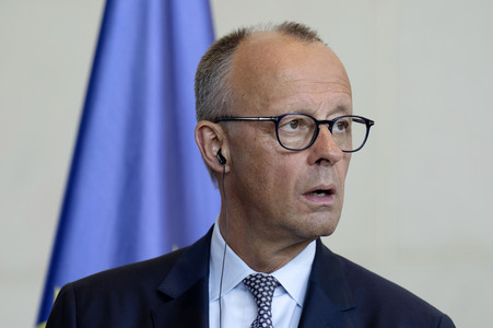 Pressestatement von Selenskyj und Merz in Berlin