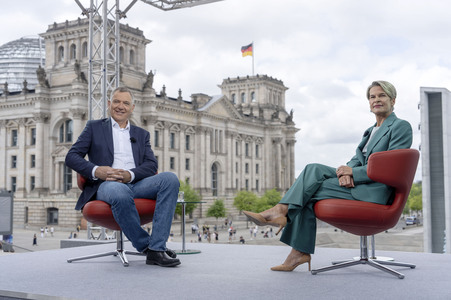 ARD-Sommerinterview mit Jan van Aken in Berlin