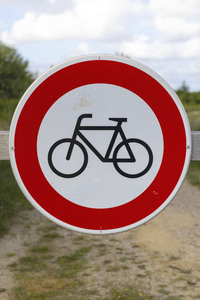 Symbolfoto 'Verbot für Radverkehr'