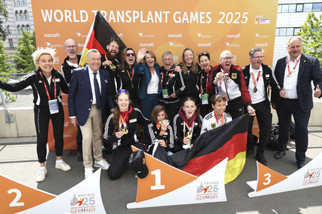 Abschlussveranstaltung der 25. World Transplant Games 2025 in Dresden