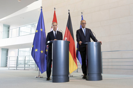 Empfang des Premierministers von Kanada in Berlin