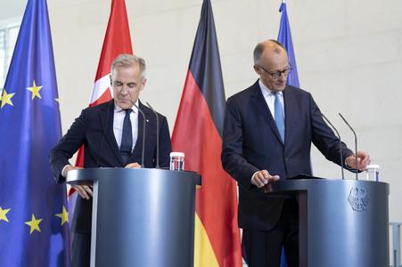 Empfang des Premierministers von Kanada in Berlin