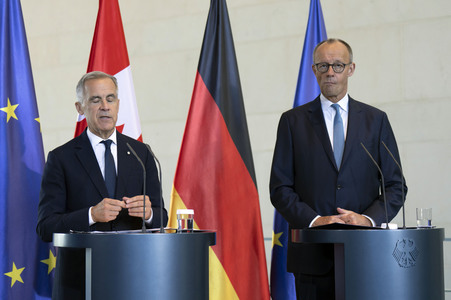 Empfang des Premierministers von Kanada in Berlin