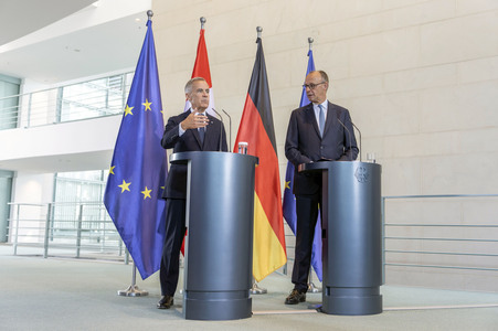 Empfang des Premierministers von Kanada in Berlin