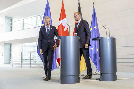 Empfang des Premierministers von Kanada in Berlin