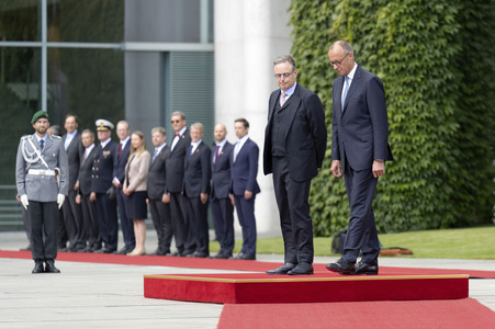 Empfang des Premierministers von Belgien in Berlin