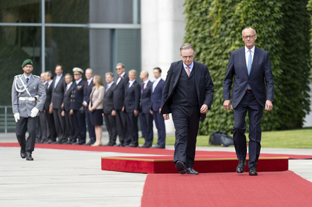 Empfang des Premierministers von Belgien in Berlin