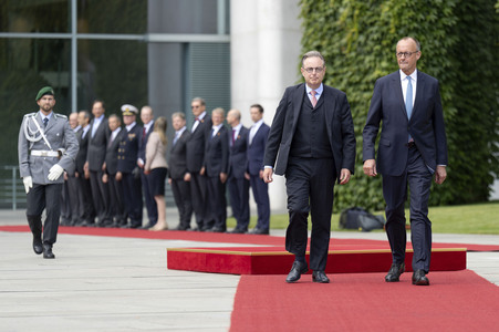 Empfang des Premierministers von Belgien in Berlin
