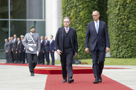 Empfang des Premierministers von Belgien in Berlin