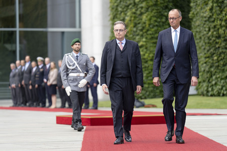 Empfang des Premierministers von Belgien in Berlin