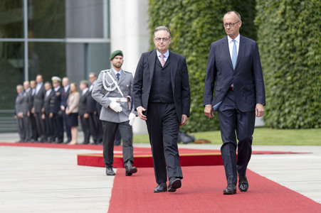 Empfang des Premierministers von Belgien in Berlin