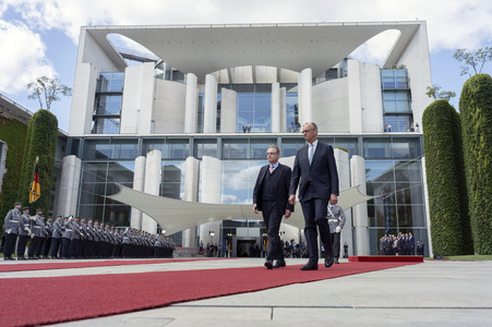 Empfang des Premierministers von Belgien in Berlin