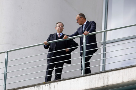 Empfang des Premierministers von Belgien in Berlin