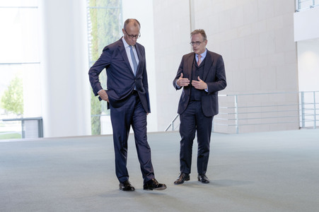 Empfang des Premierministers von Belgien in Berlin