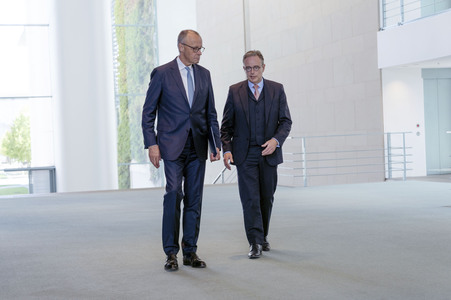 Empfang des Premierministers von Belgien in Berlin