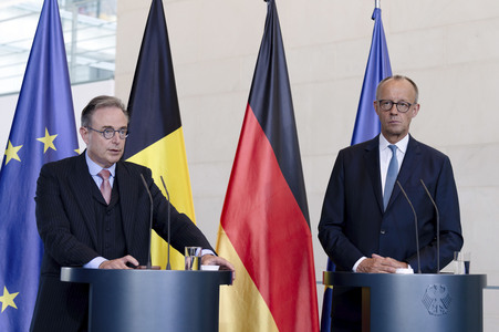 Empfang des Premierministers von Belgien in Berlin