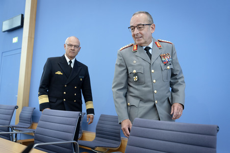 Bundespressekonferenz 'Quadriga 2025 - unter Führung der Deutschen Marine' in Berlin