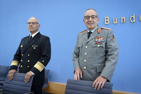 Bundespressekonferenz 'Quadriga 2025 - unter Führung der Deutschen Marine' in Berlin