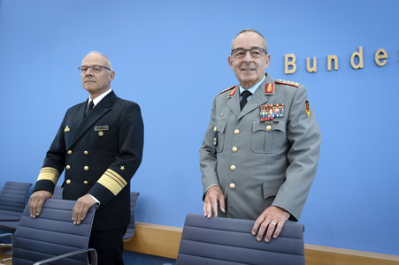 Bundespressekonferenz 'Quadriga 2025 - unter Führung der Deutschen Marine' in Berlin