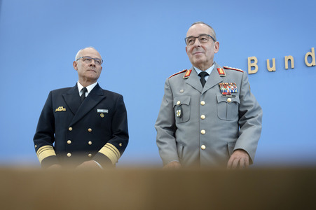Bundespressekonferenz 'Quadriga 2025 - unter Führung der Deutschen Marine' in Berlin
