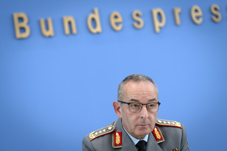 Bundespressekonferenz 'Quadriga 2025 - unter Führung der Deutschen Marine' in Berlin