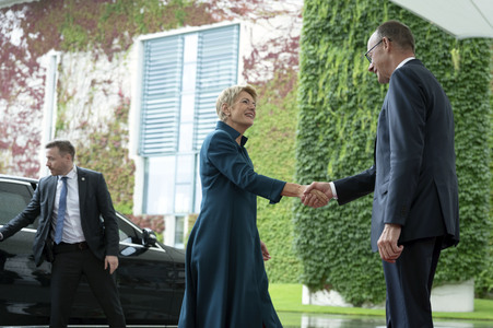 Empfang der Bundespräsidentin der Schweiz in Berlin