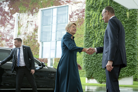 Empfang der Bundespräsidentin der Schweiz in Berlin