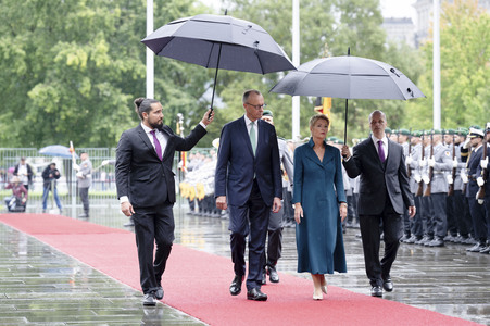 Empfang der Bundespräsidentin der Schweiz in Berlin