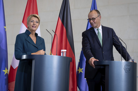 Empfang der Bundespräsidentin der Schweiz in Berlin