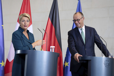 Empfang der Bundespräsidentin der Schweiz in Berlin