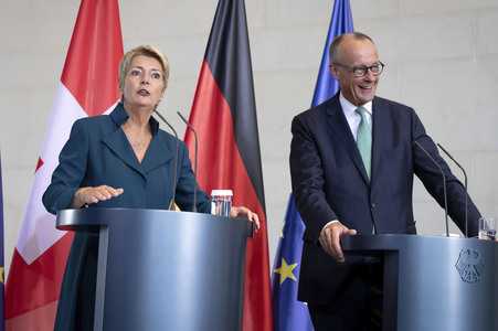 Empfang der Bundespräsidentin der Schweiz in Berlin