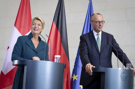 Empfang der Bundespräsidentin der Schweiz in Berlin