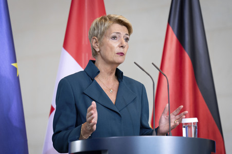 Empfang der Bundespräsidentin der Schweiz in Berlin