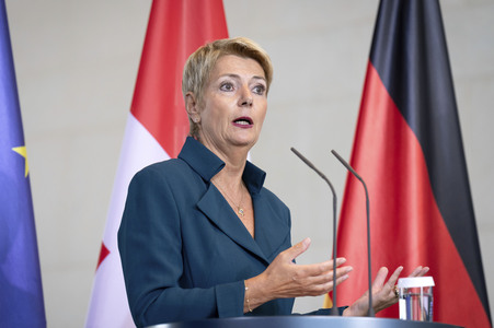 Empfang der Bundespräsidentin der Schweiz in Berlin