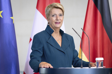 Empfang der Bundespräsidentin der Schweiz in Berlin