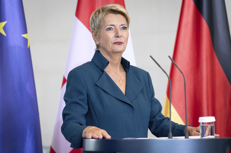 Empfang der Bundespräsidentin der Schweiz in Berlin