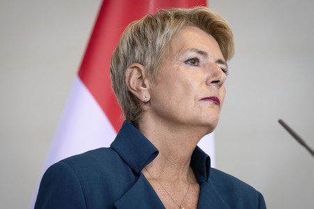 Empfang der Bundespräsidentin der Schweiz in Berlin