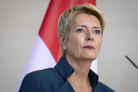 Empfang der Bundespräsidentin der Schweiz in Berlin