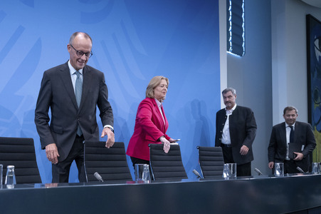 Pressekonferenz nach der Sitzung des Koalitionsausschusses in Berlin
