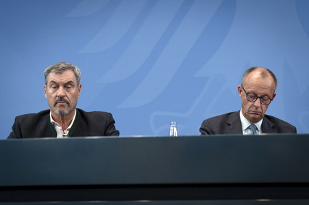 Pressekonferenz nach der Sitzung des Koalitionsausschusses in Berlin