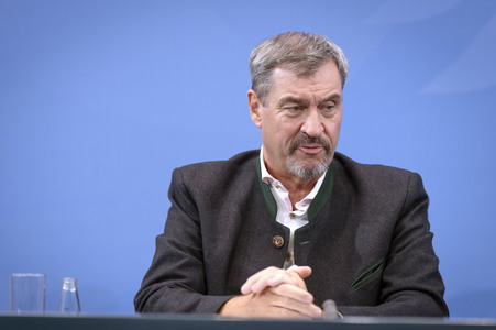 Pressekonferenz nach der Sitzung des Koalitionsausschusses in Berlin