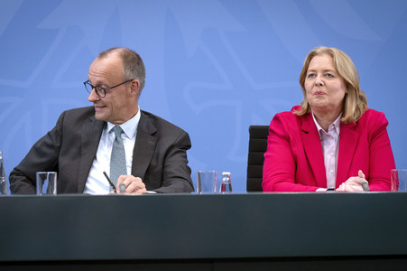 Pressekonferenz nach der Sitzung des Koalitionsausschusses in Berlin