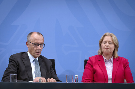 Pressekonferenz nach der Sitzung des Koalitionsausschusses in Berlin