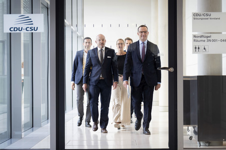 Fraktionssitzung der CDU/CSU-Bundestagsfraktion in Berlin