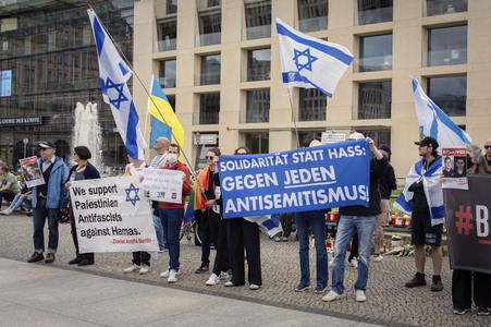 Kundgebung für Frieden im Gazastreifen in Berlin