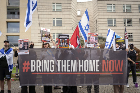 Kundgebung für Frieden im Gazastreifen in Berlin