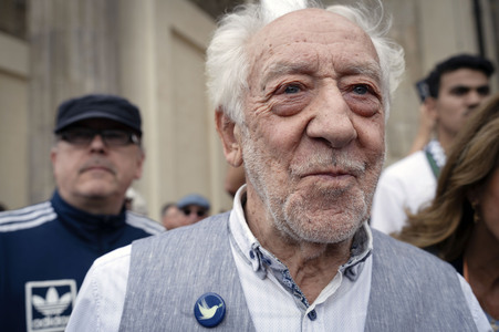 Kundgebung für Frieden im Gazastreifen in Berlin