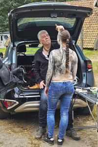 NATURE ART: Heideherbst / Heather Autumn Bodypainting